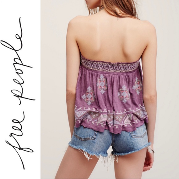 NWOT Free people Boho Tube Top - Picture 4 of 13